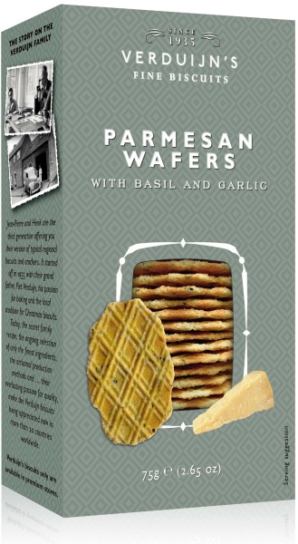 Verduijns | Waffeln mit Parmesan und Basilikum